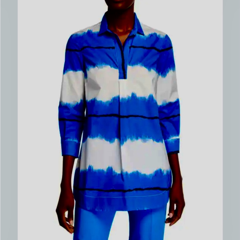 Piazza Sempione Blue and White blouse